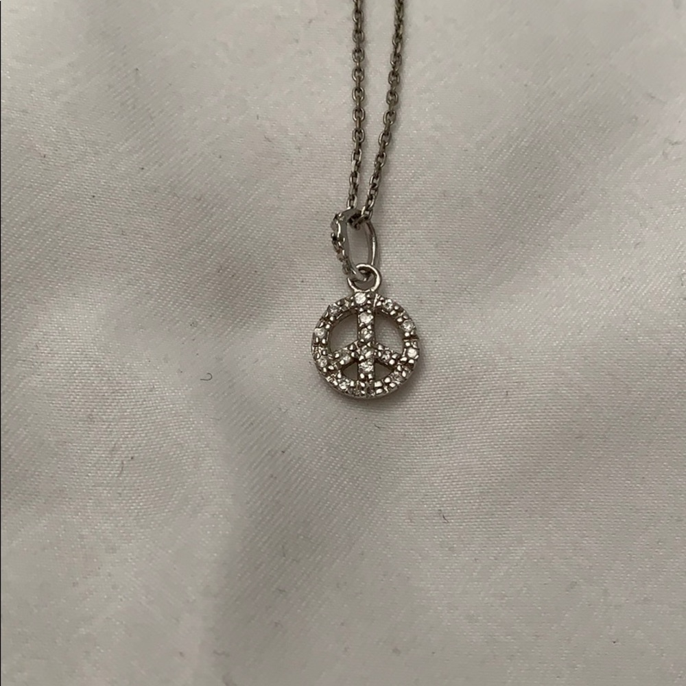 Peace sign necklace